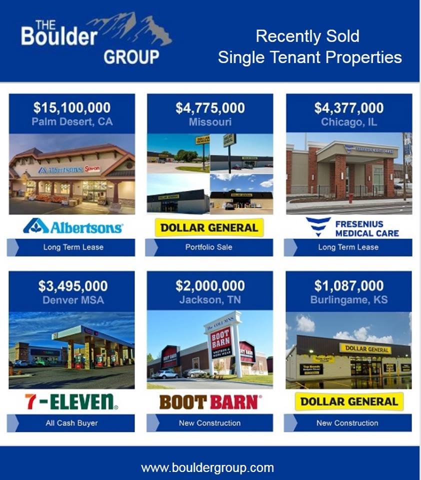 Recently Sold Single Tenant Properties