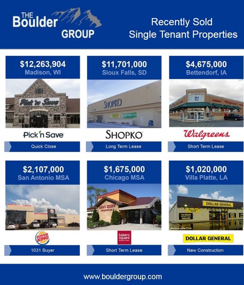 Recently Sold Single Tenant Properties