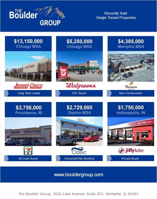 Recently Sold Single Tenant Properties