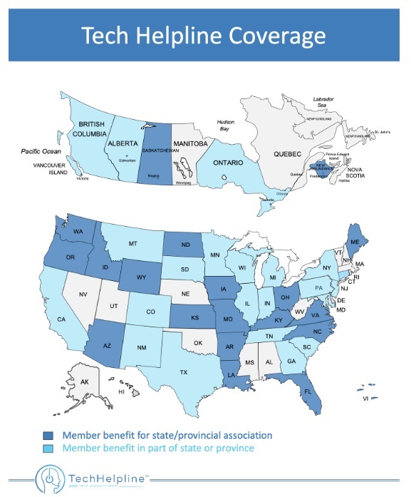 2024 Tech Helpline Map