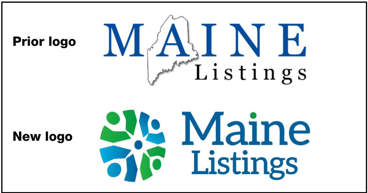 Maine Listings Prior vs New logo