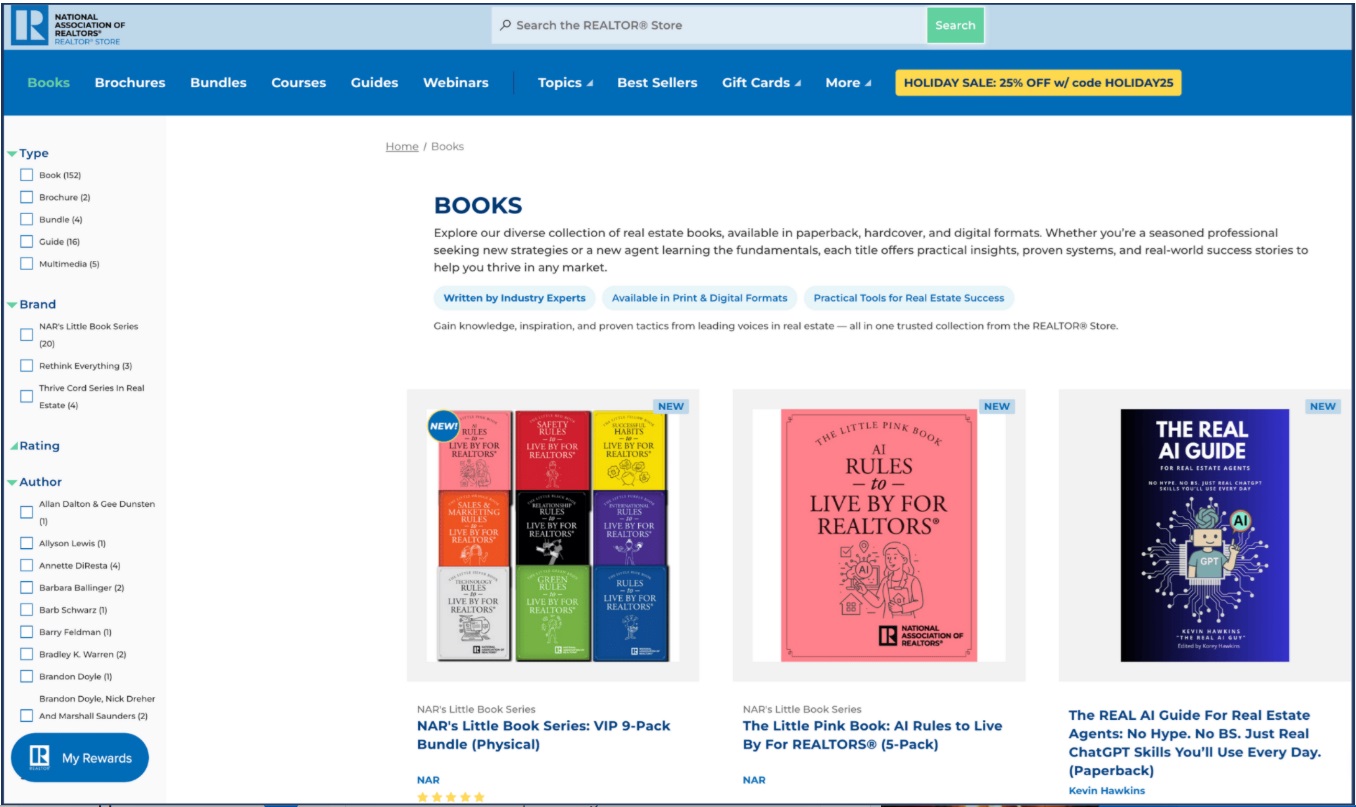 NAR Bookstore - The Real AI Guide