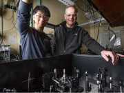 NREL scientists Ye Yang and Matt Beard
