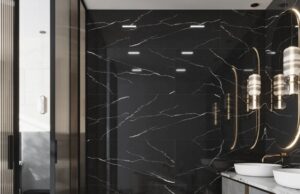 Dramatic Bathrooms. Designing with Black Tile